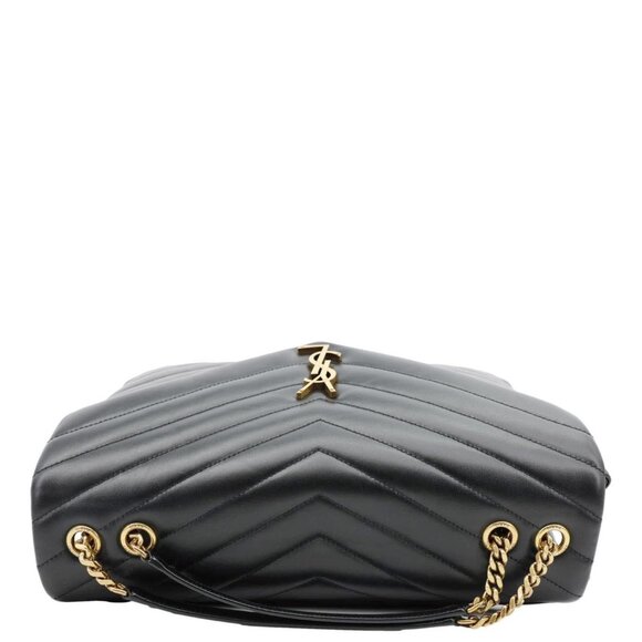 Yves Saint Laurent  Loulou Large Quilted Leather Crossbody Bag Black - Picture 5 of 13